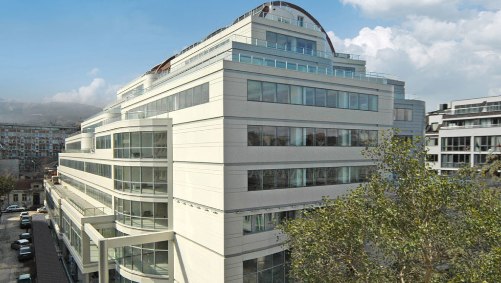 Perform Business Center, Sofia side view with balconies and penthouse