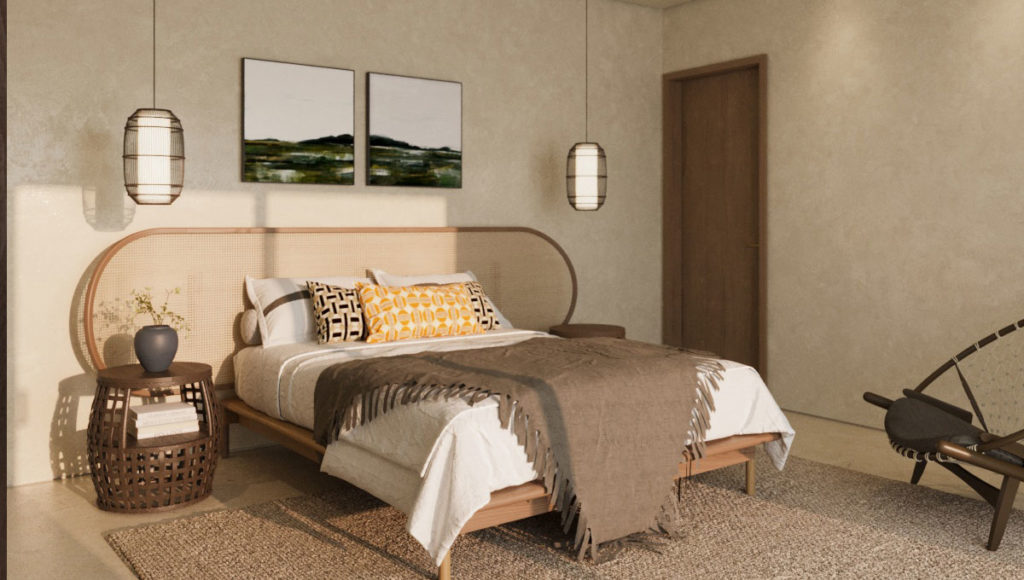 Petrothalassa Villas cozy bedroom interior