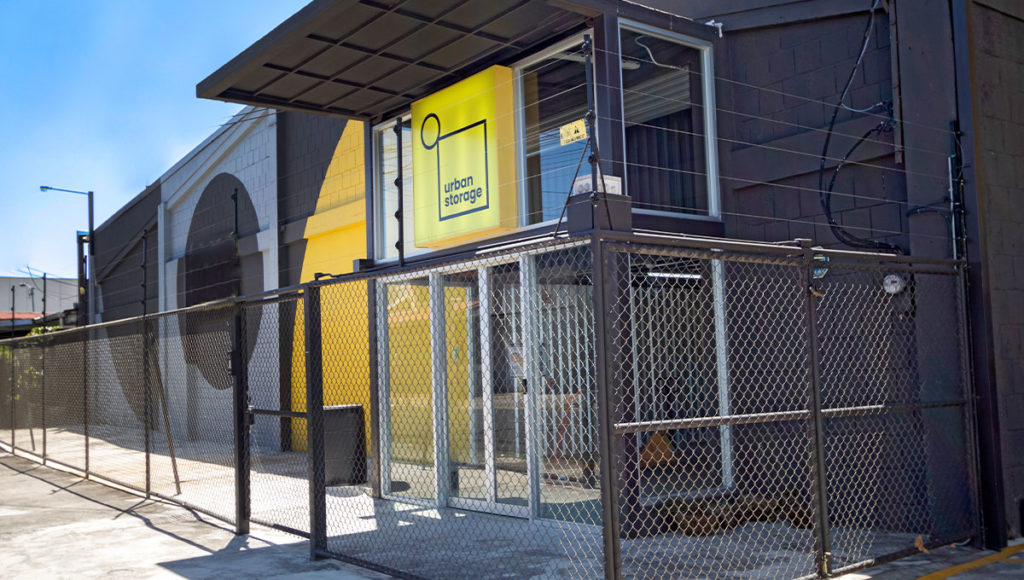 Urban Storage front entrance and fence
